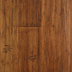 EcoFusion - EcoFusion TruCore Handscraped Engineered Tongue & Groove Strand Bamboo, Whiskey - Bamboo Flooring