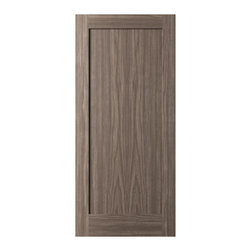 Derby - 80&rdquo; WALNUT 1-PANEL SHAKER INTERIOR DOOR 1-3/8&rdquo; - Interior Doors