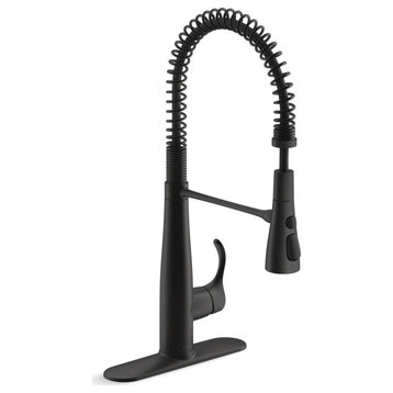 Kohler K-22033 Simplice 1.5 GPM 1 Hole Pre-Rinse Pull Down - Matte Black
