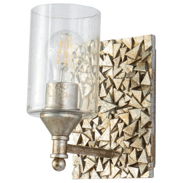 Lucas Mckearn Mosaic 1-Light Wall Sconce In Antique Silver BB1158S-1