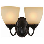 Hardware House - Berkshire Bronze Interior Lighting Collection, 2-Light Wall Sconce - Finish: Oil Rubbed Bronze