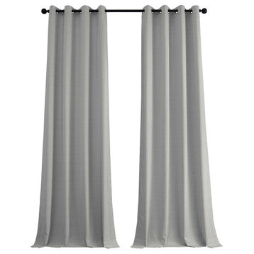 Lounge Embossed Grommet Velvet Curtains, Darkening Curtain Single Panel