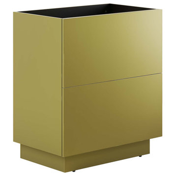 Quantum 30" Bathroom Vanity Cabinet (Sink Basin Not Included) - Gold
