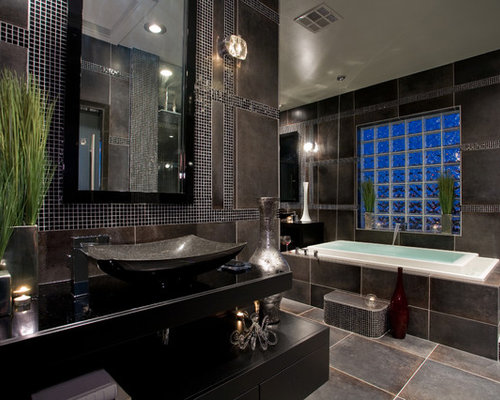 Best Black Gray Bathroom Design Ideas & Remodel Pictures | Houzz