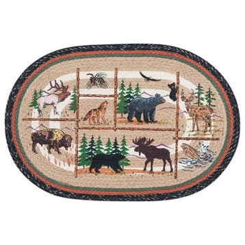 Lodge Animals Oval Patch 20"x30"