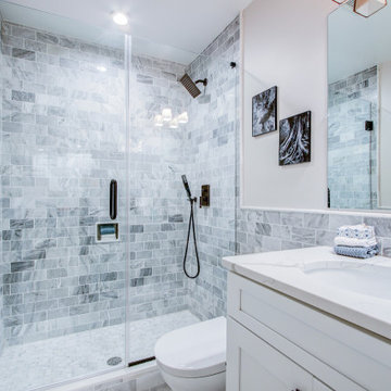 Bathroom Remolded with Stand Alone Tub, Walk-in Shower, Sink, Cabinet, Buchanan