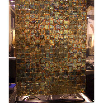 Custom Copper Backsplash