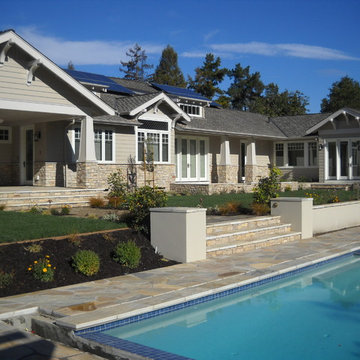 Casual Los Altos Hills Craftsman in Stone and Shingle