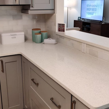 Sparkling White Quartz Installation in Newburgh, NY