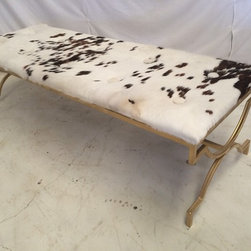 Cowhide Bench - Indoor Benches