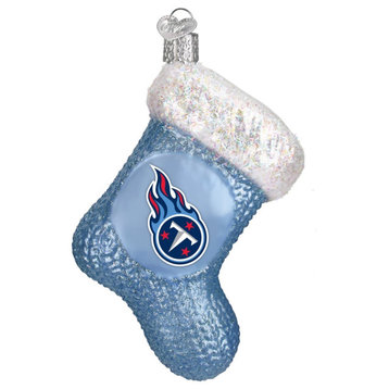 Old World Christmas 73108 Glass Blown Tennessee Titans Stocking Ornament