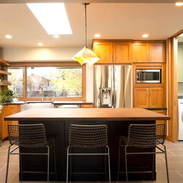 River Falls, WI Cherry Wood Kitchen