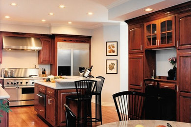 Kitchen - traditional kitchen idea in Detroit