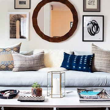 Indigo-Infused Living Room Makeover for Erica Chan Coffman of Honestly WTF