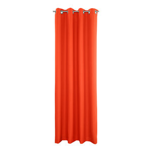 Outdoor Curtain Panel In Tangerine Contemporary Curtains By