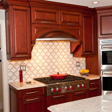 Saddle River stained kitchens