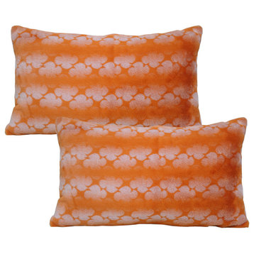 Ballys Pillow Shell Set, Burnt Orange, 2 Piece, 14"x26"