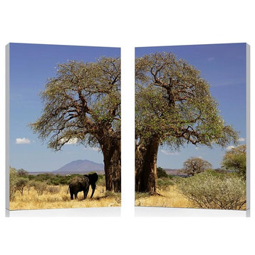 Baxton Studio Tree of Life Mounted Photography Print Diptych