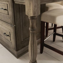 kitchen island and chairs