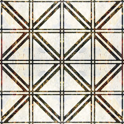 0606 Aluminum Ceiling Tile - Rainbow Slate & Travertine Lime - Ceiling Tile