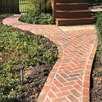 Brick Paver Driveway, Steps, Patio, Herb Garden, and Walkway in Bethesda MD