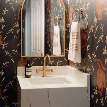 Tiger Goddess Powder Room Reno
