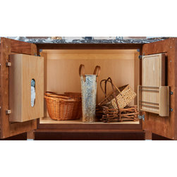 Plastic Bag Recycling Dispenser and Cutting Board Holder - Kitchen Cabinetry