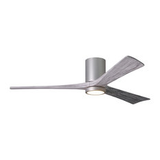 Irene 3HLK 3-Blade Flushmount Paddle Fan With Lighting Kit, Brushed Nickel, 60"