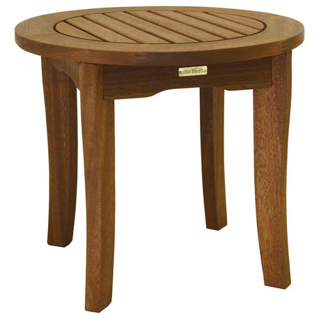Round Eucalyptus End Table