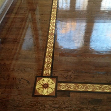 Hardwood Border for Embry Farm Road Marlboro Residence