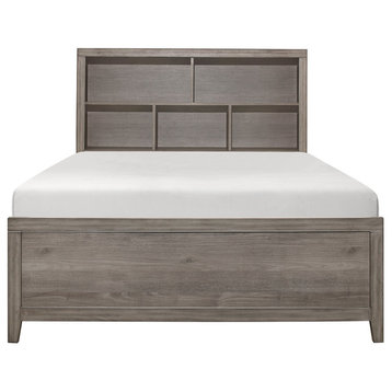 Lorenzi Bedroom Collection, Full Bed With Bookcase Headboard