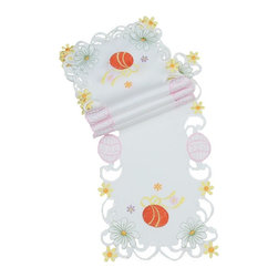 Xia Home Fashions - Country Egg 8"x15" Table Runner, Set of 4 - Table Runners