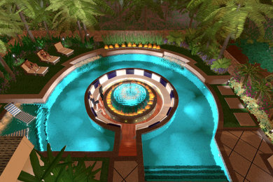 Pool design presented in 3D