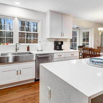 Transitional White Kitchen Remodel Woodbridge, VA