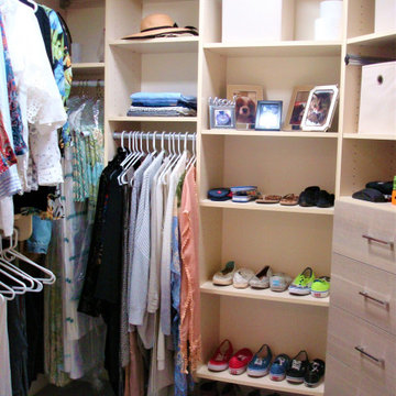 Master Bedroom Closet Organizing - AFTER