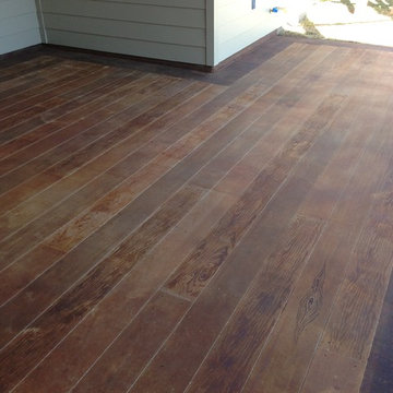 Patio - Concrete Wood Planks