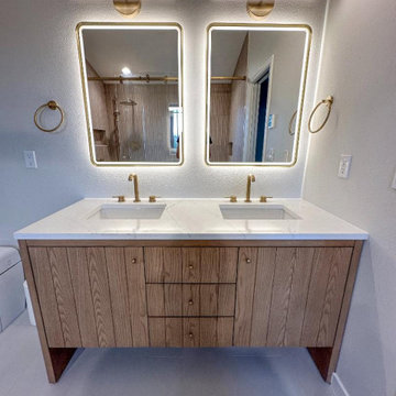 Beautiful Primary Bathroom Remodel by Levite Construction