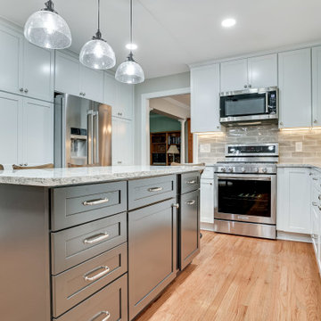 Transitional Two-Finish Kitchen Design Sterling, VA