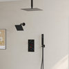 Dual Heads 12" Digital Display Shower System, Matte Black