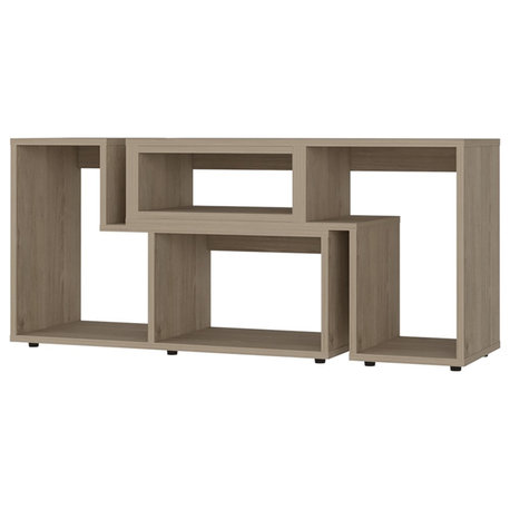 FM FURNITURE Harmony Extendable TV Stand Light Pine (beige) Engineered Wood