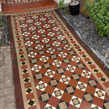 Damaged Victorian Tiled Pathway Fully Restored in Surbiton