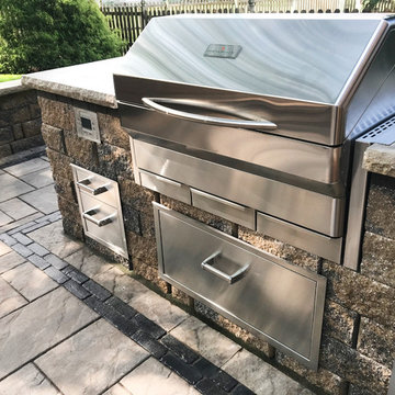 Kansas Paver Patio with Grilling Station, Dining, and Entertaining space!