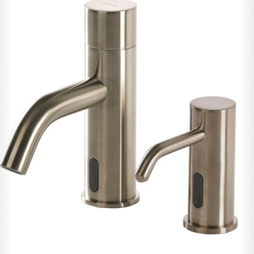 Lacava EX05A-NI Zoom Deck-Mount Single-Hole Electronic Soap Dispenser - Brushed