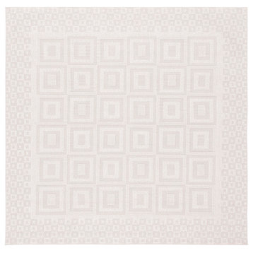 Safavieh Trends Collection TRD106B Rug, Beige/Ivory, 6'7" X 6'7" Square