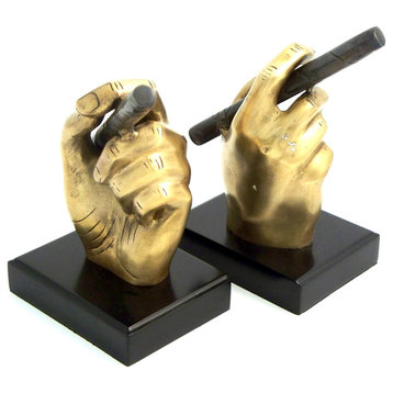 Cigar in Hand Bookends