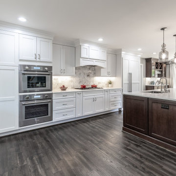 Family Enjoys of a New Powder Room, Kitchen, and Garage in a Vienna VA Addition