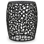 Meridian Furniture - Priya Aluminum Coffee Table, Black, End Table - Bring modern elegance and up-to-the-minute sophistication home when you grab this Priya black coffee table for your living room or family room. An intricate maze of woven aluminum, this table instantly grabs the eye from all angles. A perfect addition next to a sectional or couch, this table's ample size gives it limitless possibilities - from display space and room for holding drinks to additional accent piece.