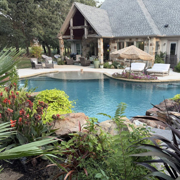 Freeform Pool, Spa & Covered Outdoor Living