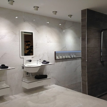 Visiting exhibition kitchens in Porcelanosa