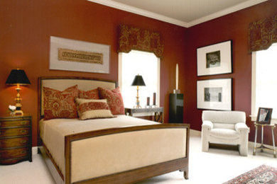 Example of a bedroom design in Columbus